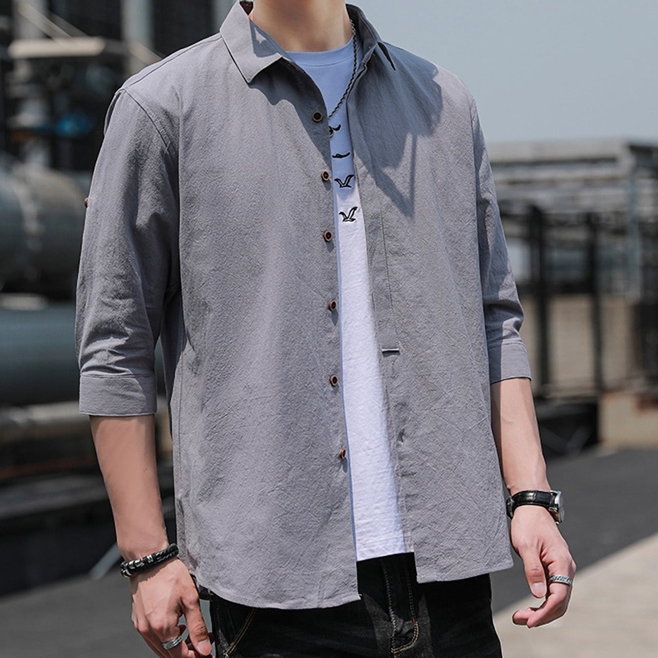 Three-quarter sleeve shirt HL1715