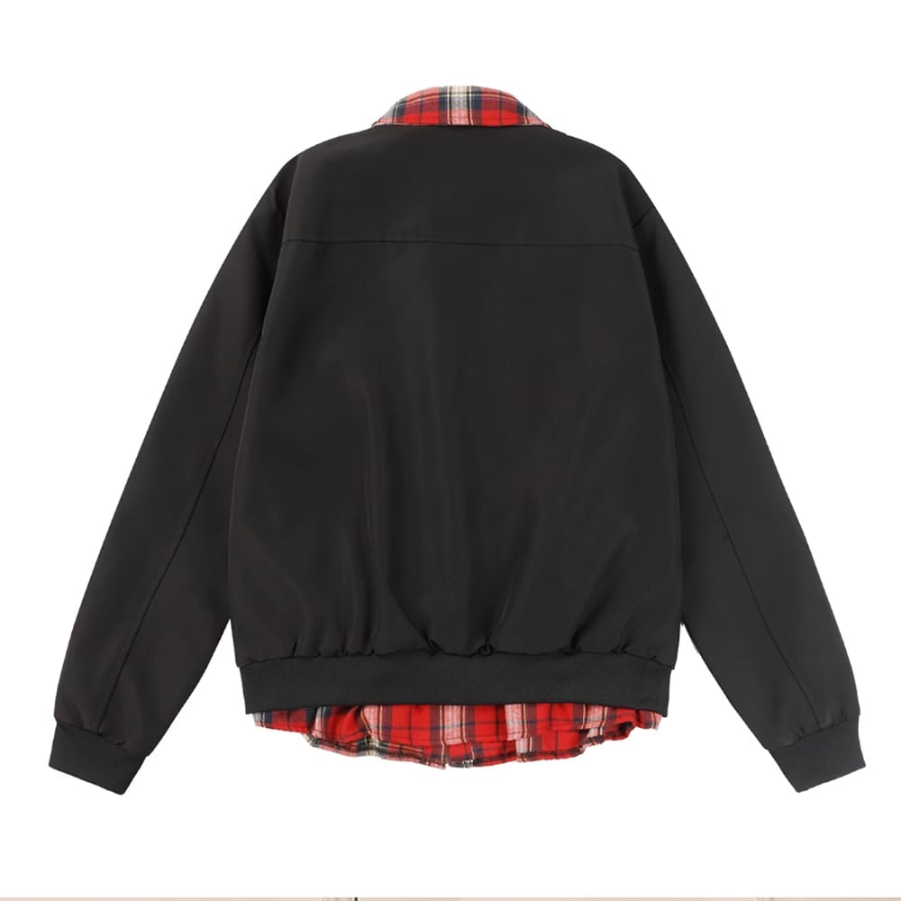 Faux layered jacket HL2441