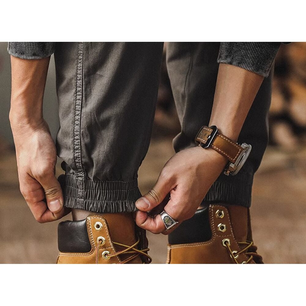 Multi-pocket casual pants HL2392