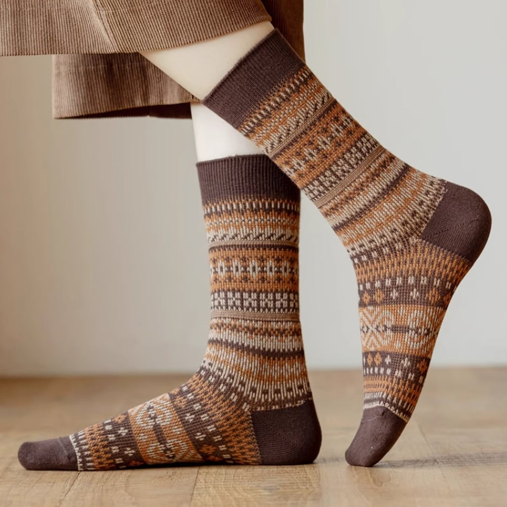 Nordic pattern socks random set of 3 pairs HL2327