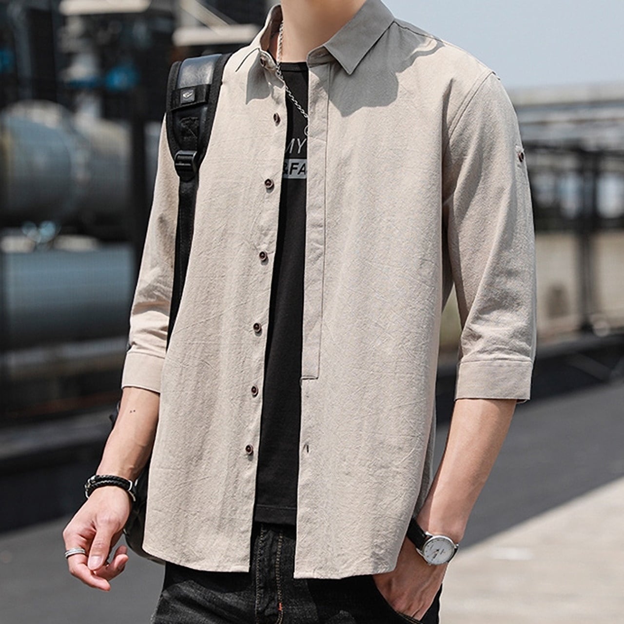Three-quarter sleeve shirt HL1715