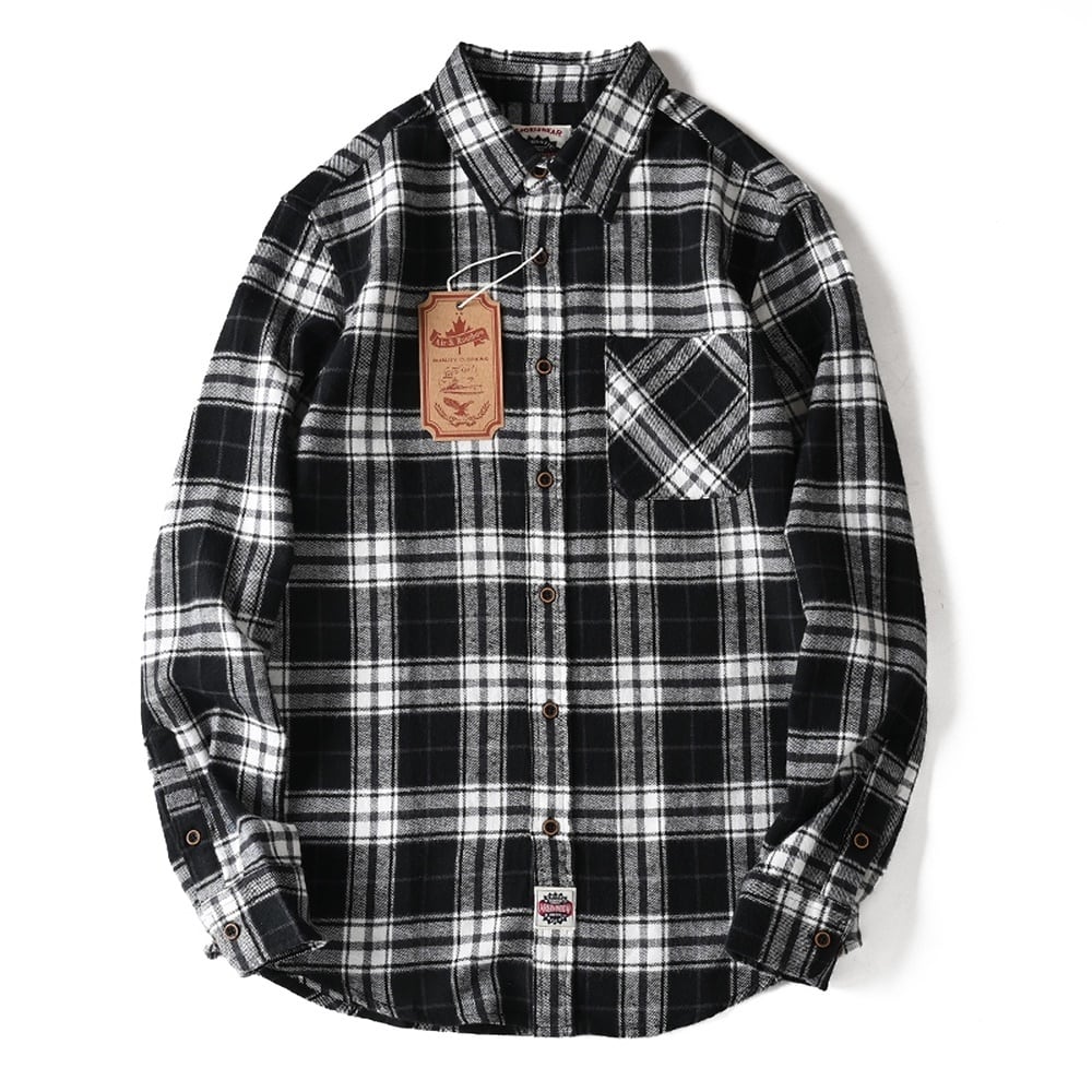 Flannel check shirt HL2317