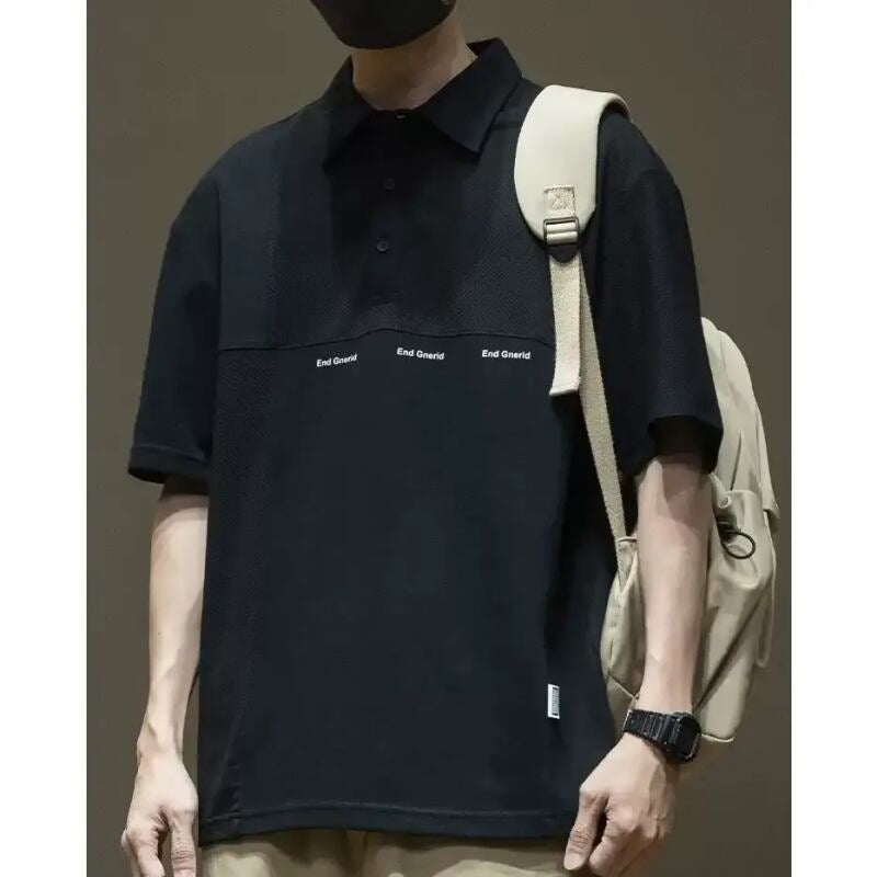 Logo print polo shirt HL2037