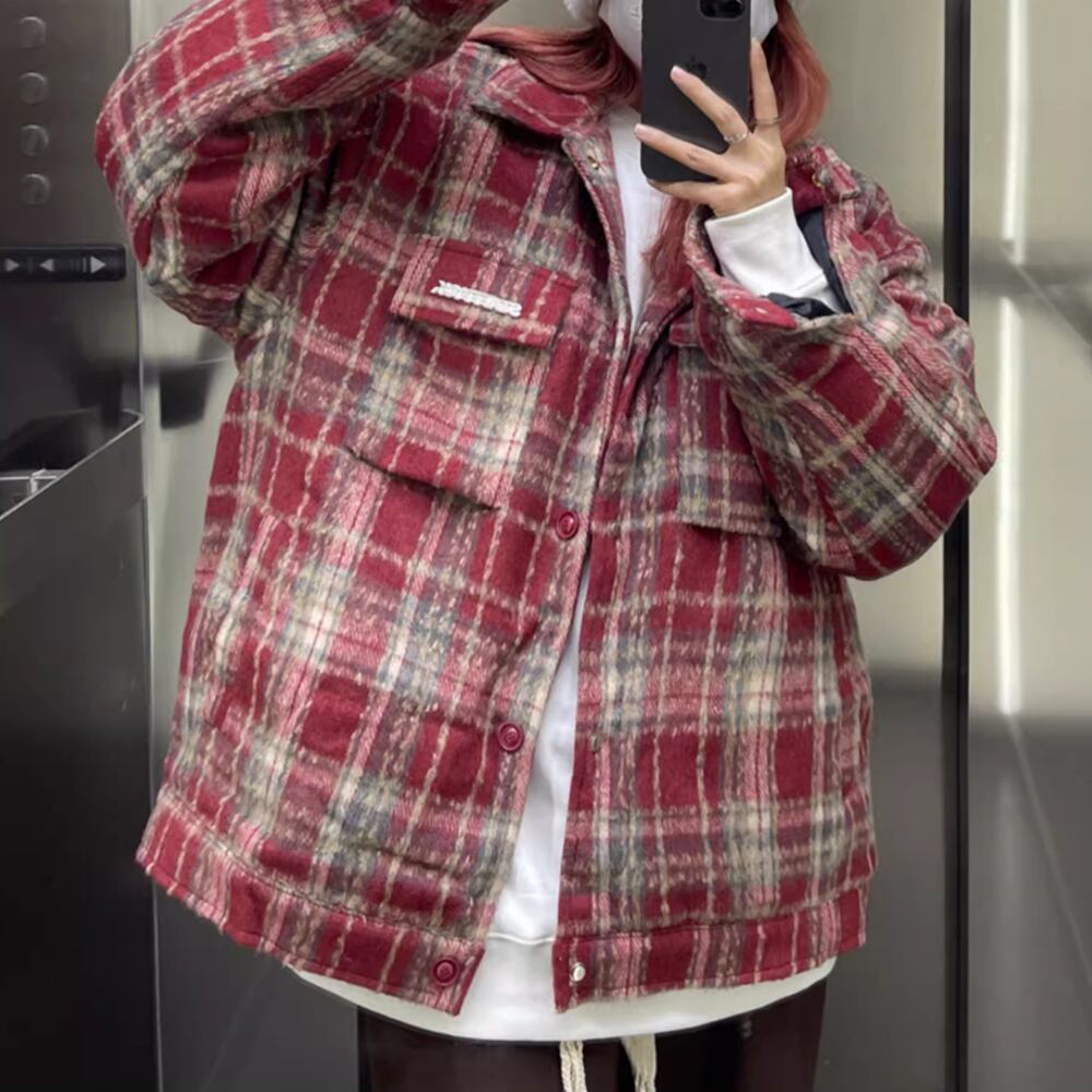 Retro check jacket HL2303