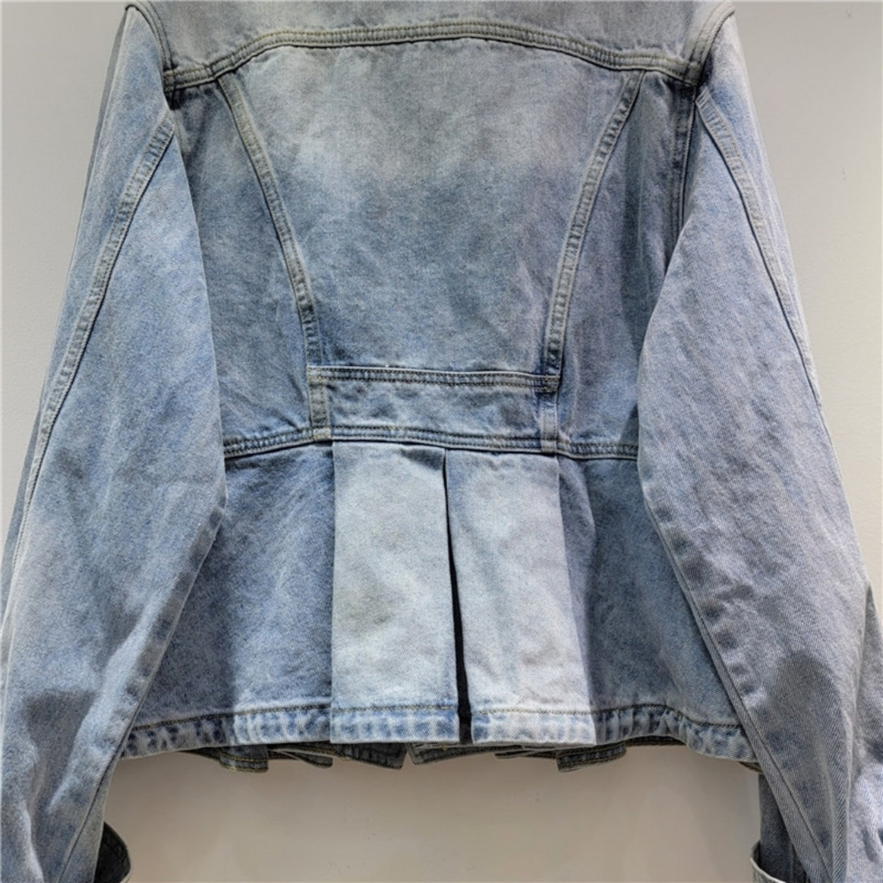 Denim Peplum Jacket D0064