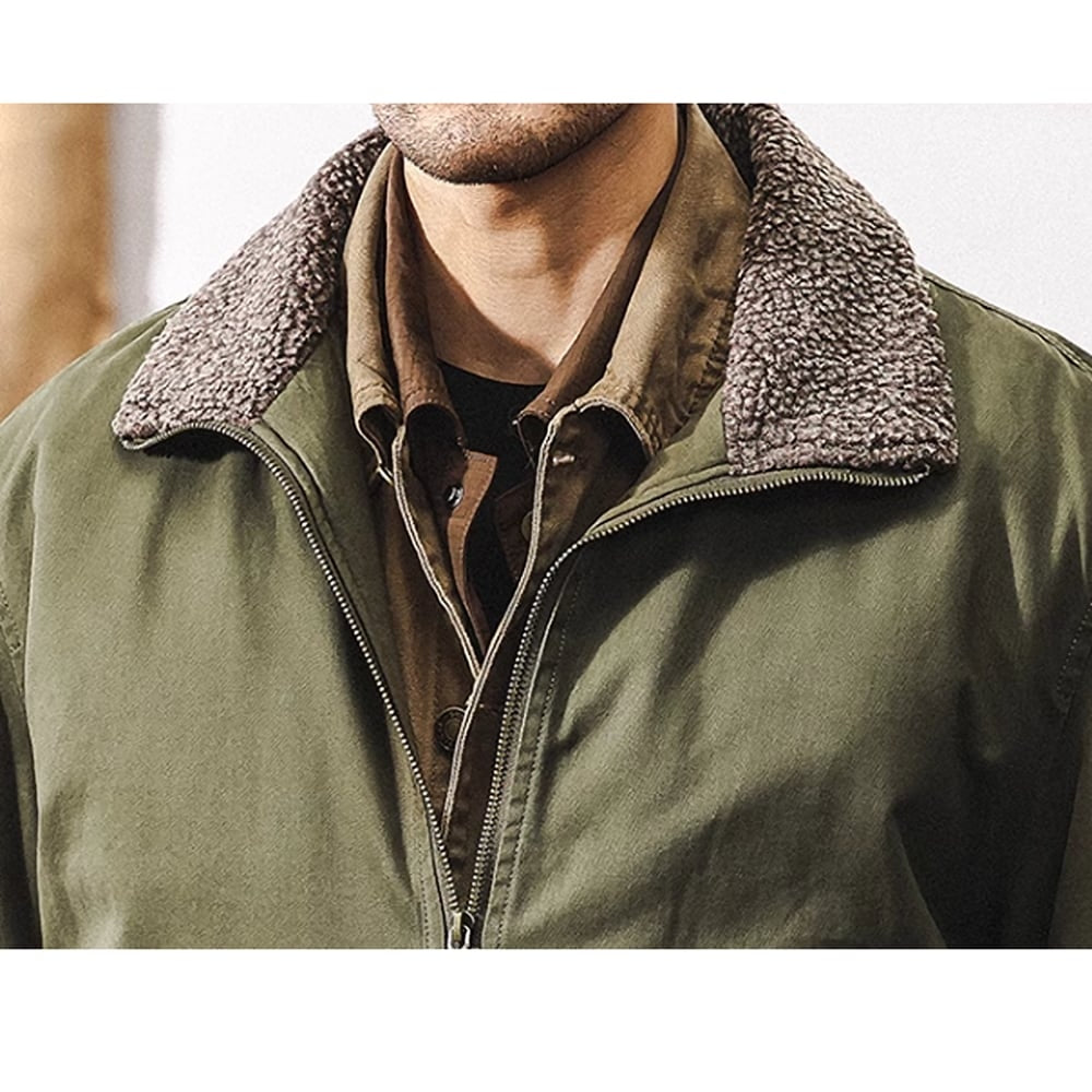 Back boa zip up jacket HL2406