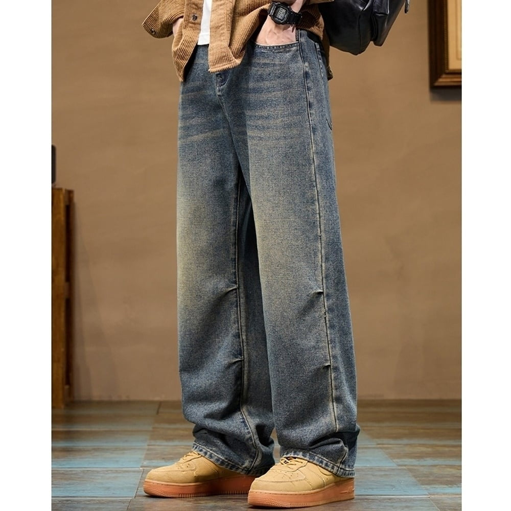 Wide straight denim jeans HL2357