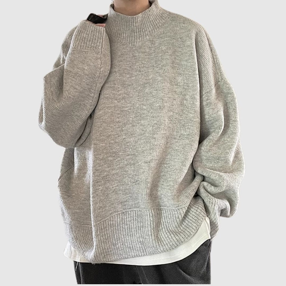 Middle neck knit tops HL2207