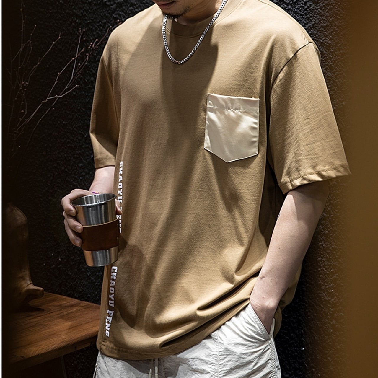 Round Neck Casual T-Shirt HL1725