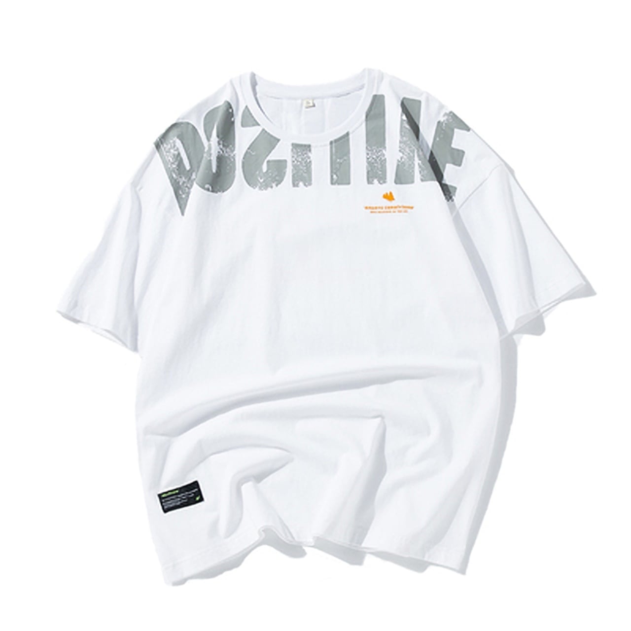 ラウンドネックプリントTシャツ HL1553