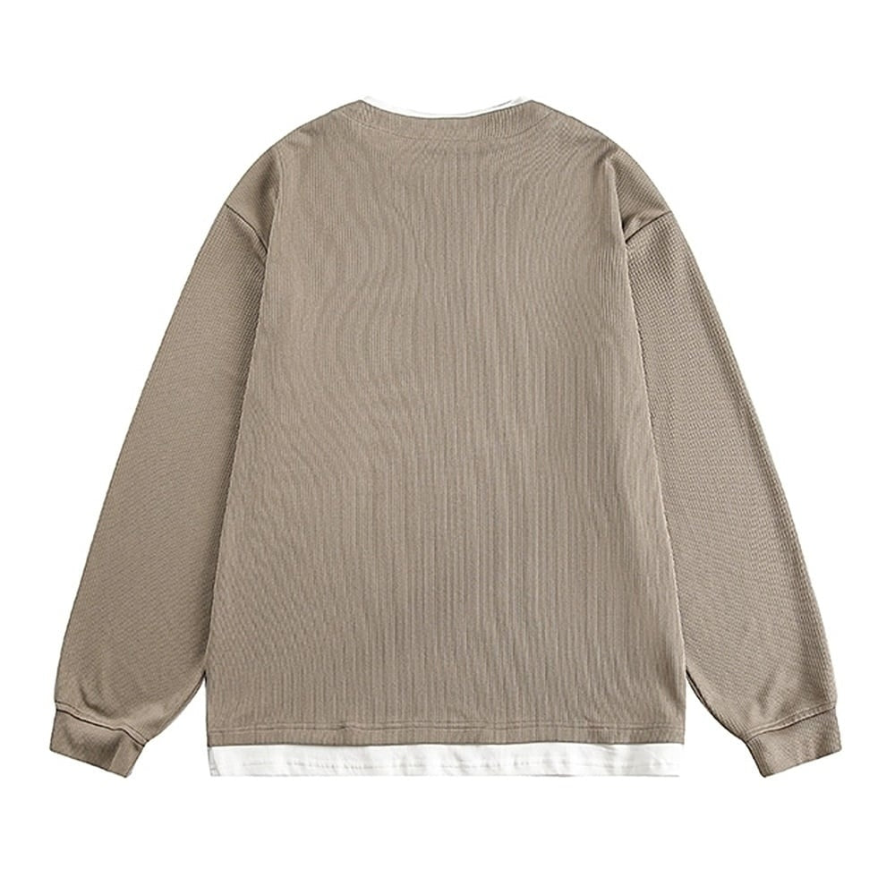 Faux layered sweatshirt HL2416