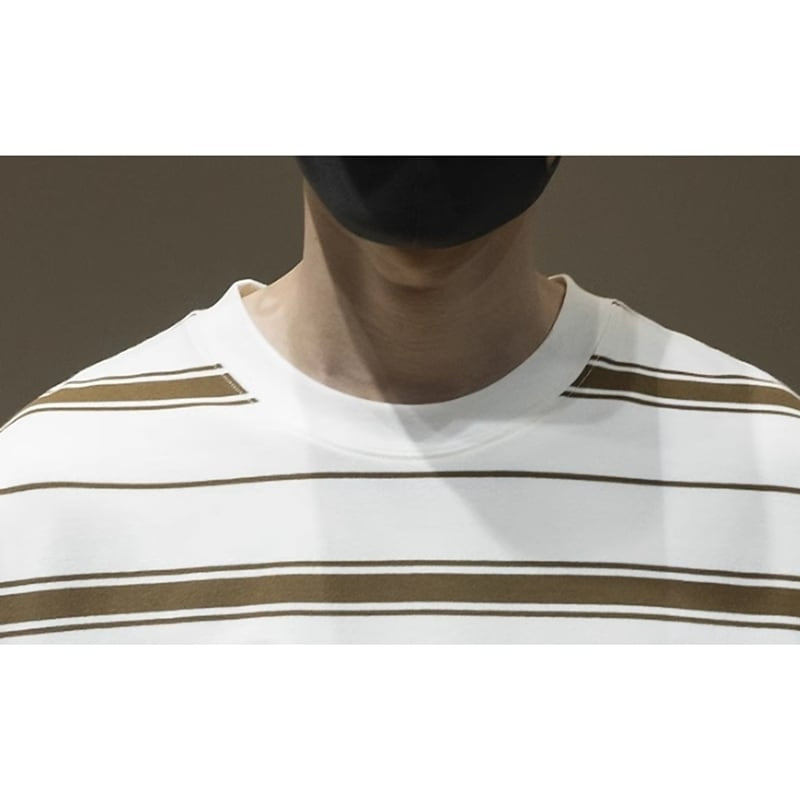 Round Neck Striped T-shirt HL2039