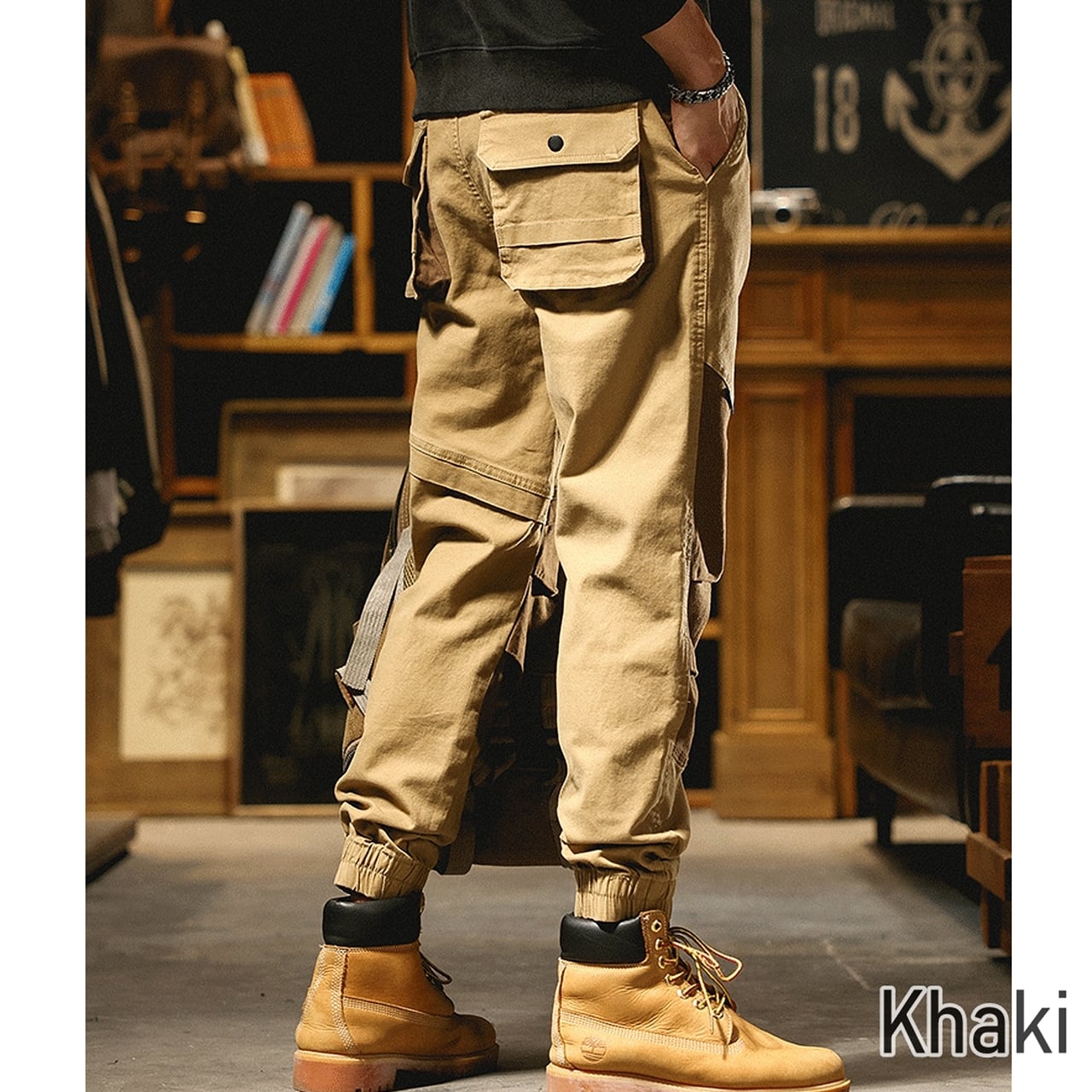 Contrast Color Jogger Pants HL1601