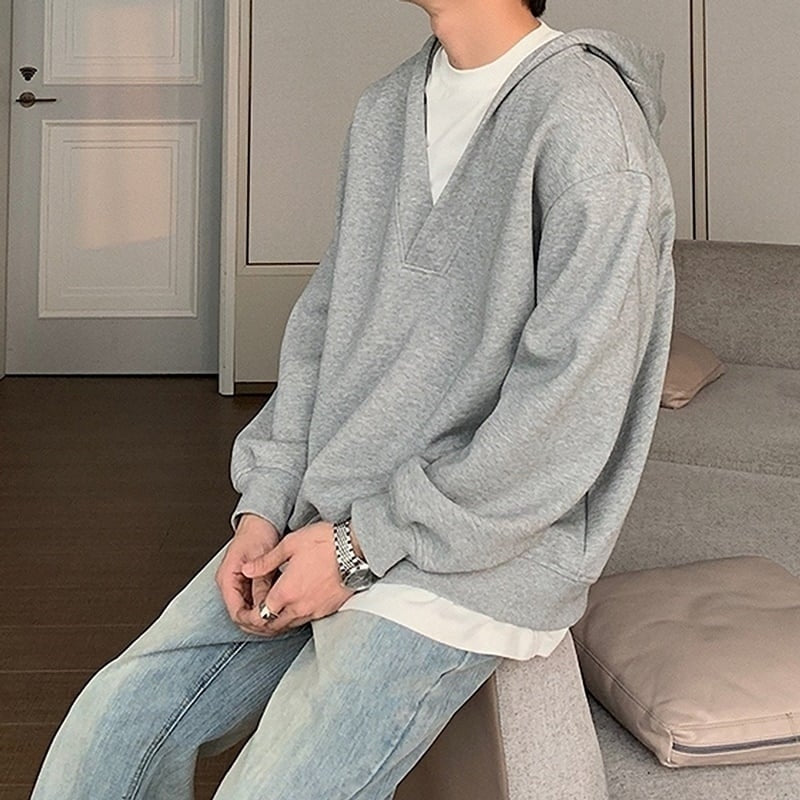 Faux layered hoodie HL2183