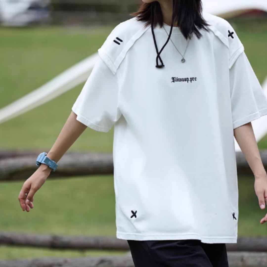 Embroidery Simple T-shirt HL2019