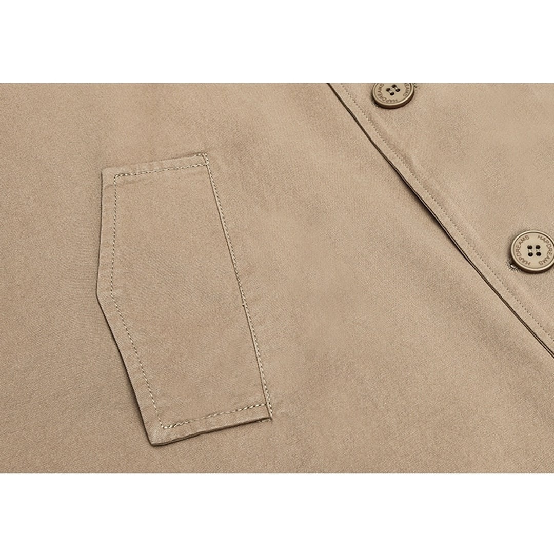 Mid-Length Coat with Quilted Liner HL1893