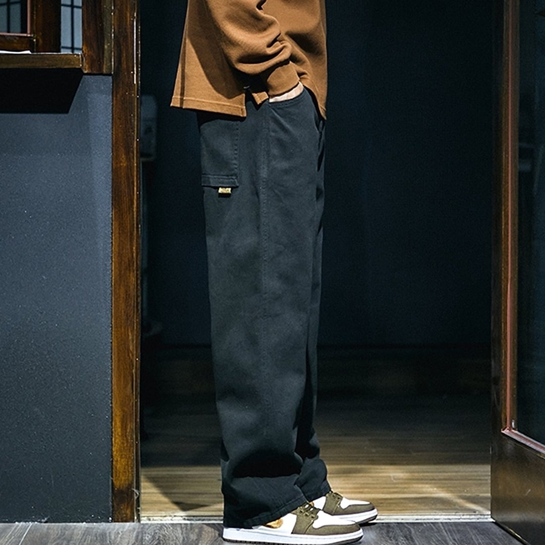 ルーズストレートパンツ HL1948