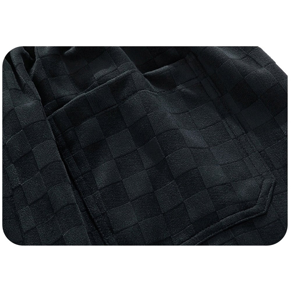 Block check sweat pants HL2296
