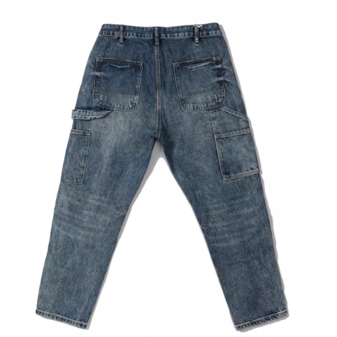 Washed Denim Straight Jeans HL1970