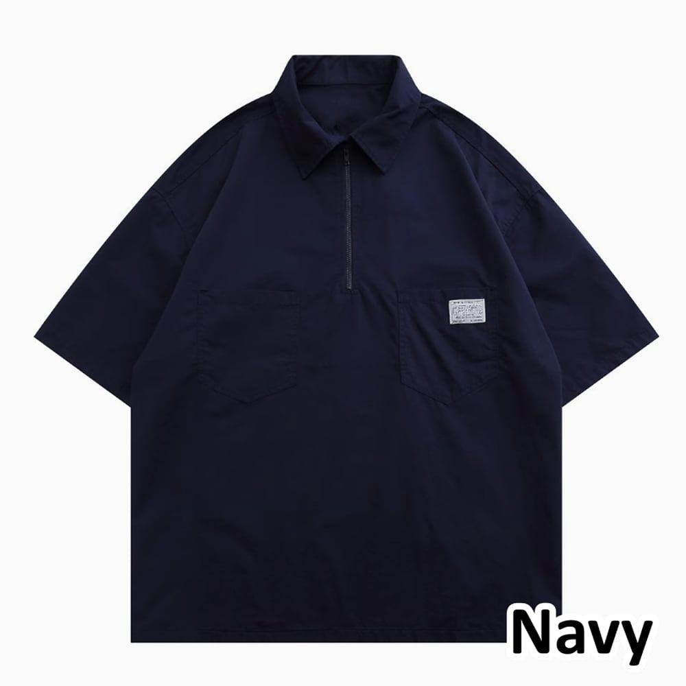 Oversized half zip tops HL2433