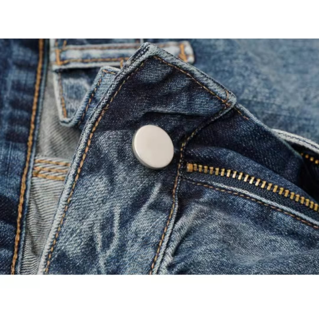 Washed Denim Straight Jeans HL1970