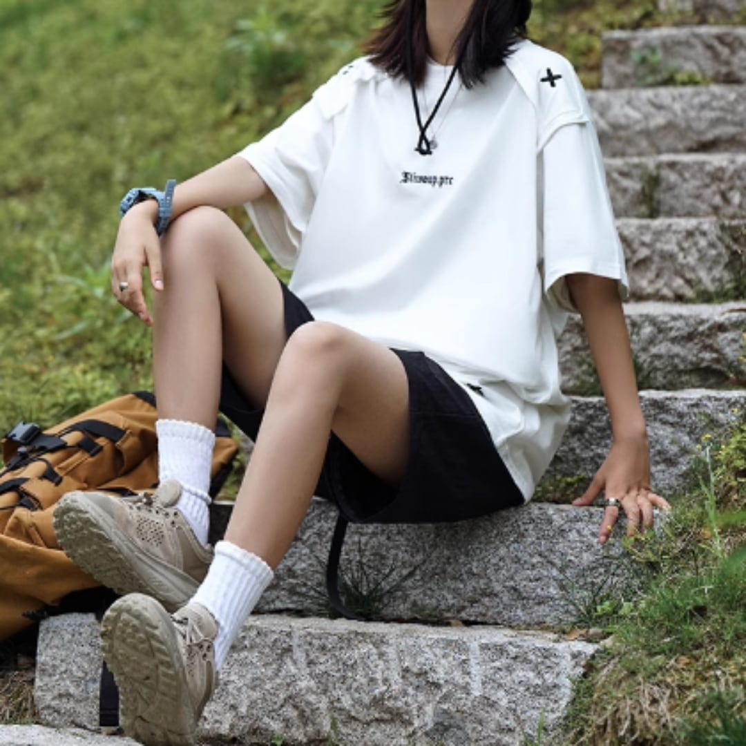 Embroidery Simple T-shirt HL2019