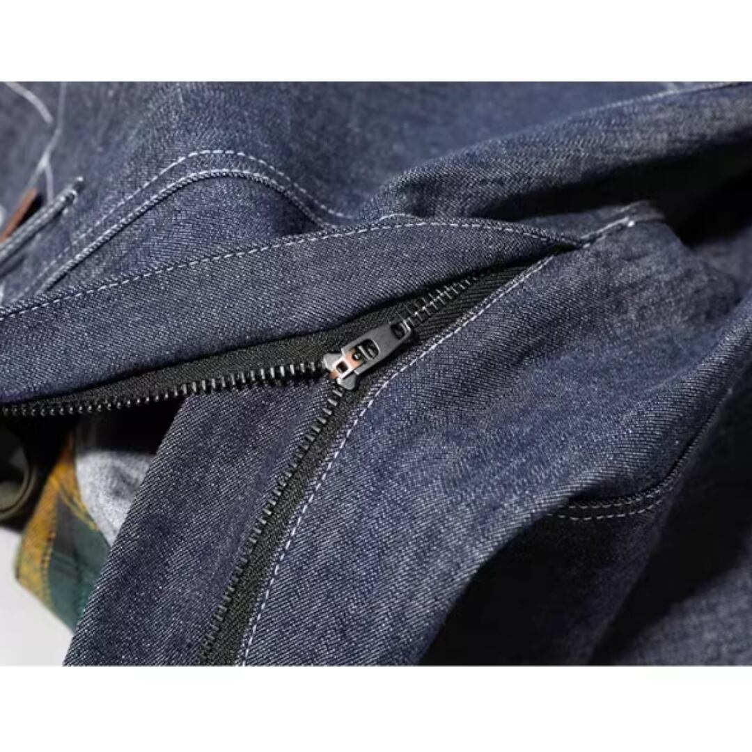 サスペンダー付きデニムパンツ HL1973