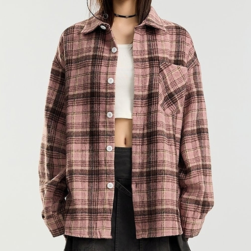Flannel check shirt HL2418