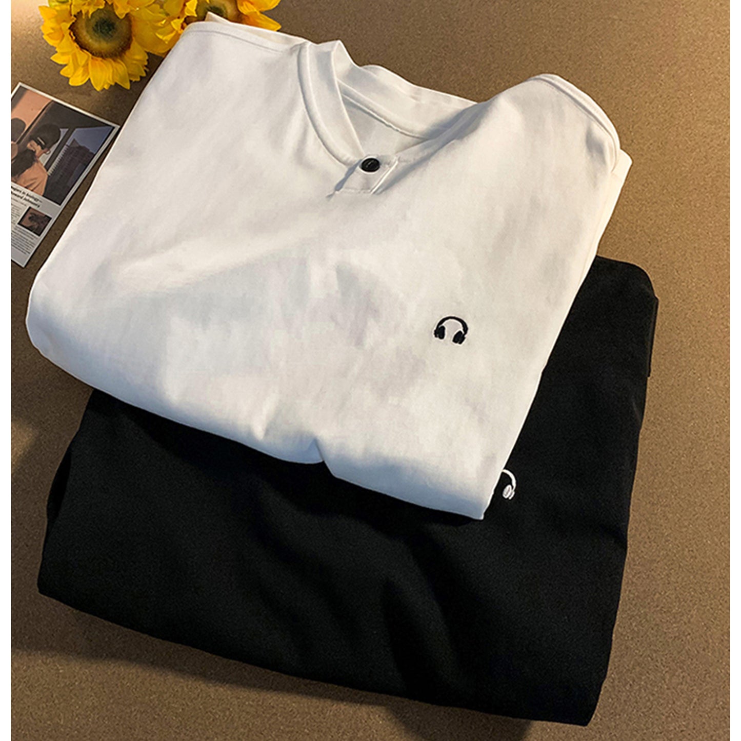 Henry neck T-shirt HL1504