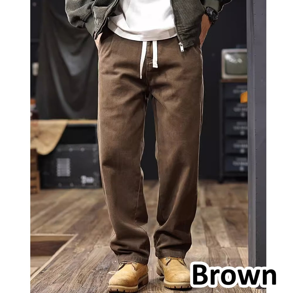 Drawstring straight pants HL2438