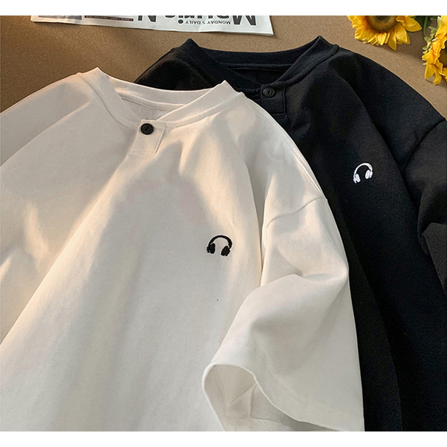 Henry neck T-shirt HL1504