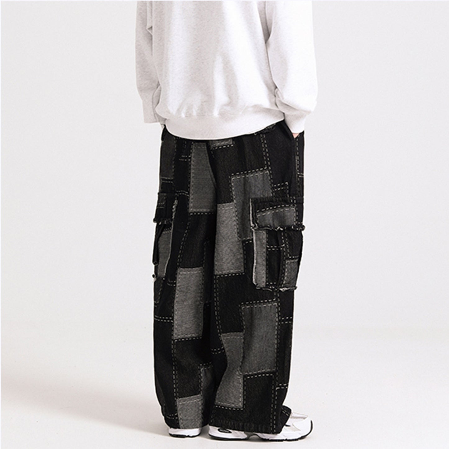 デニムパッチワークパンツ HL1190