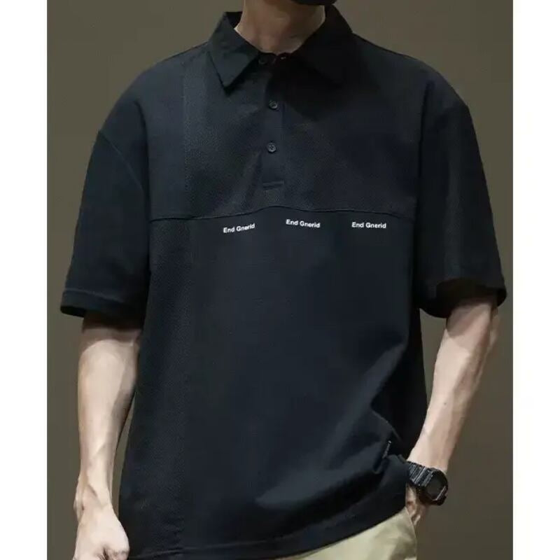 Logo print polo shirt HL2037