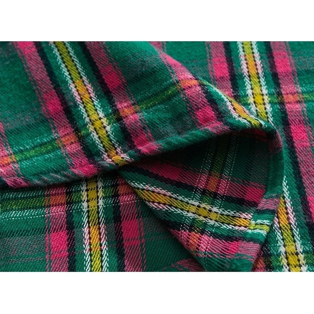 Hooded gradation check shirt HL2421