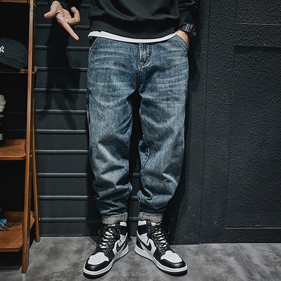 Casual Straight Denim Jeans HL1945