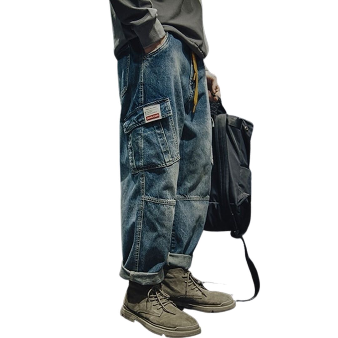 Washed denim jeans HL1538