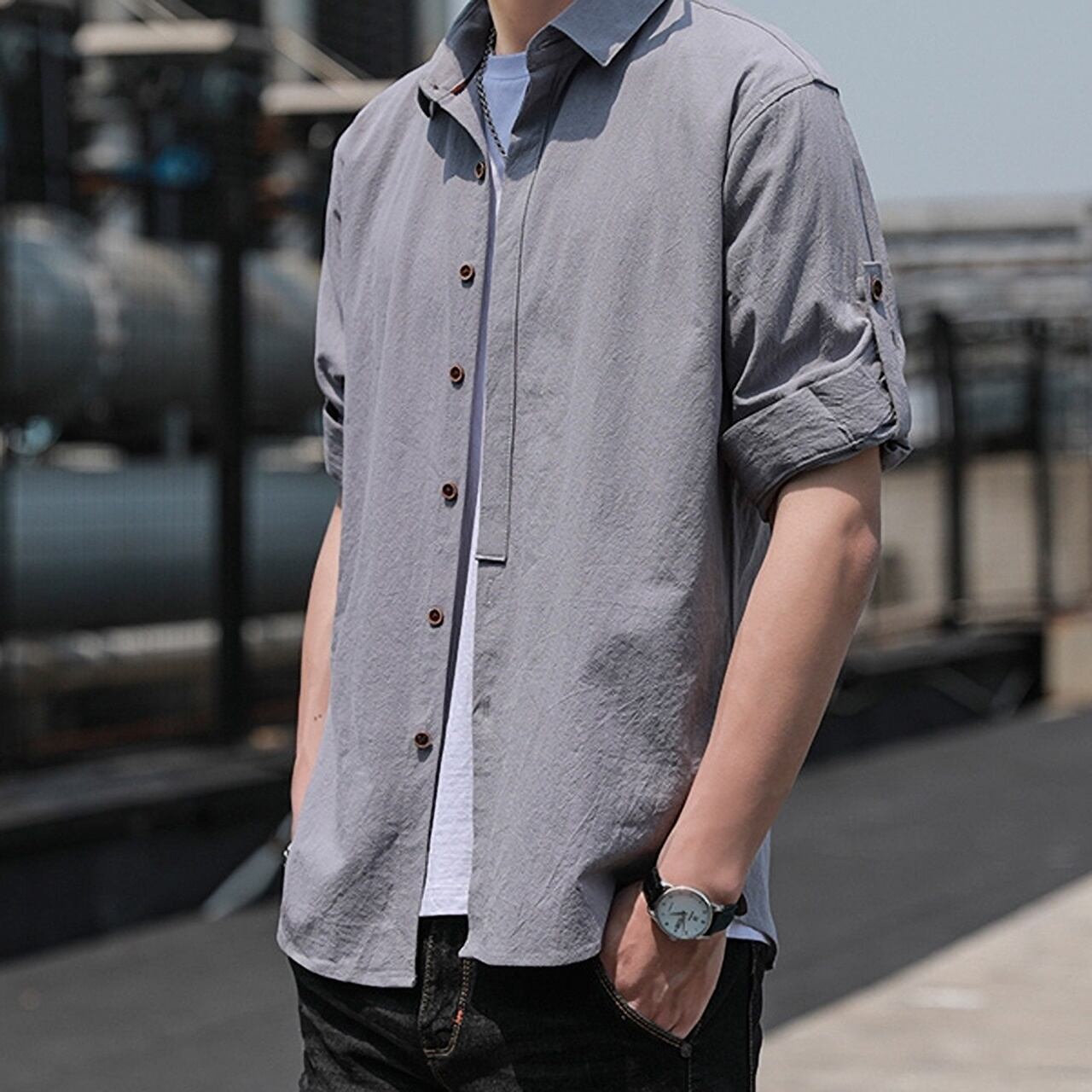 Three-quarter sleeve shirt HL1715