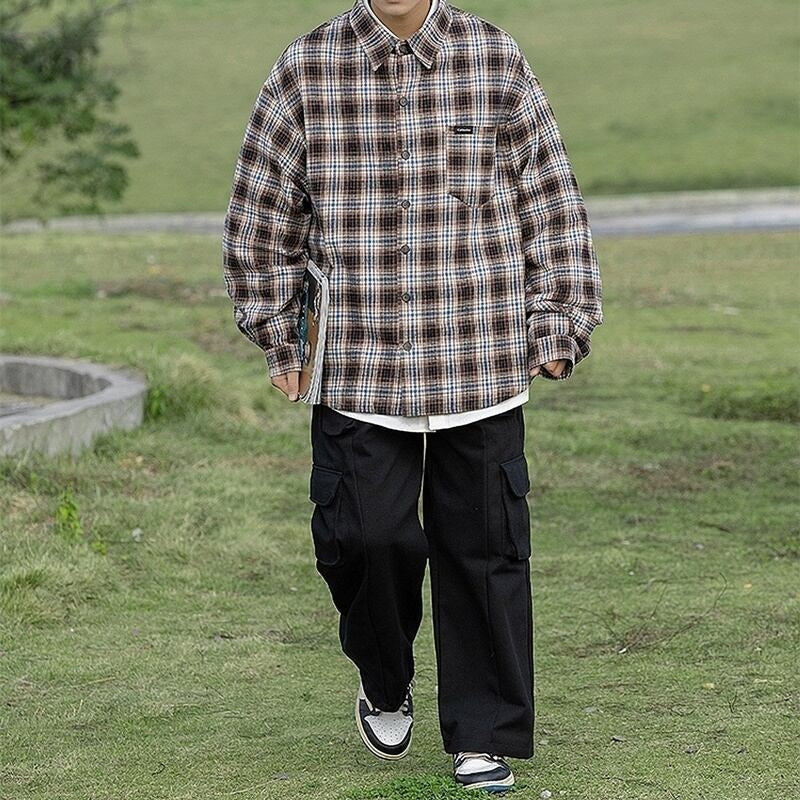 Long sleeve check shirt HL2200