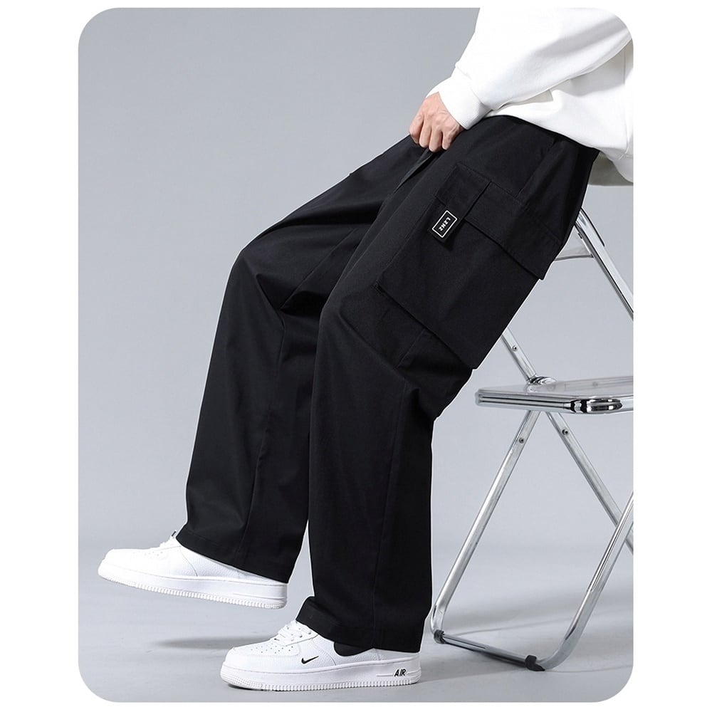 Multi-pocket wide pants HL2297
