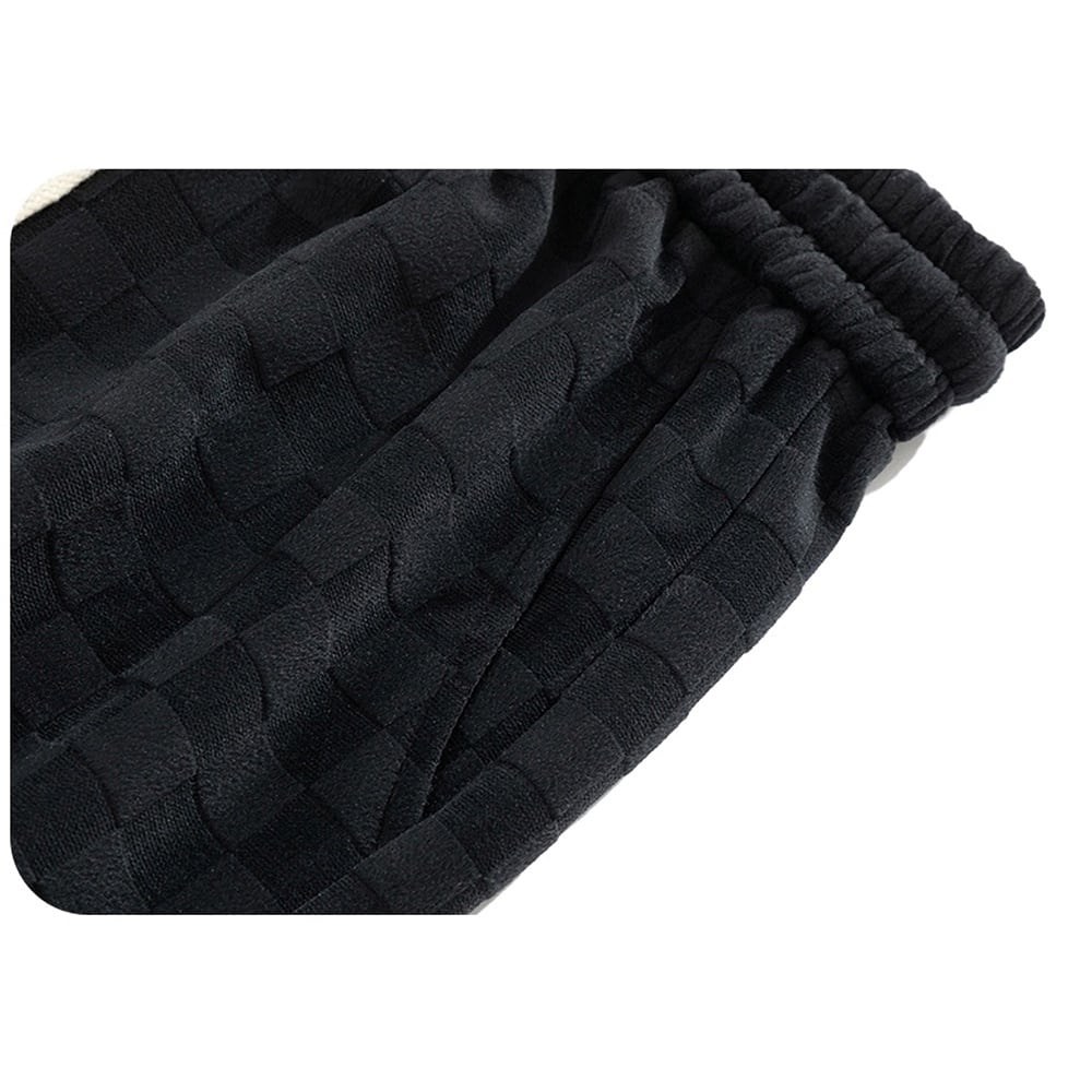 Block check sweat pants HL2296
