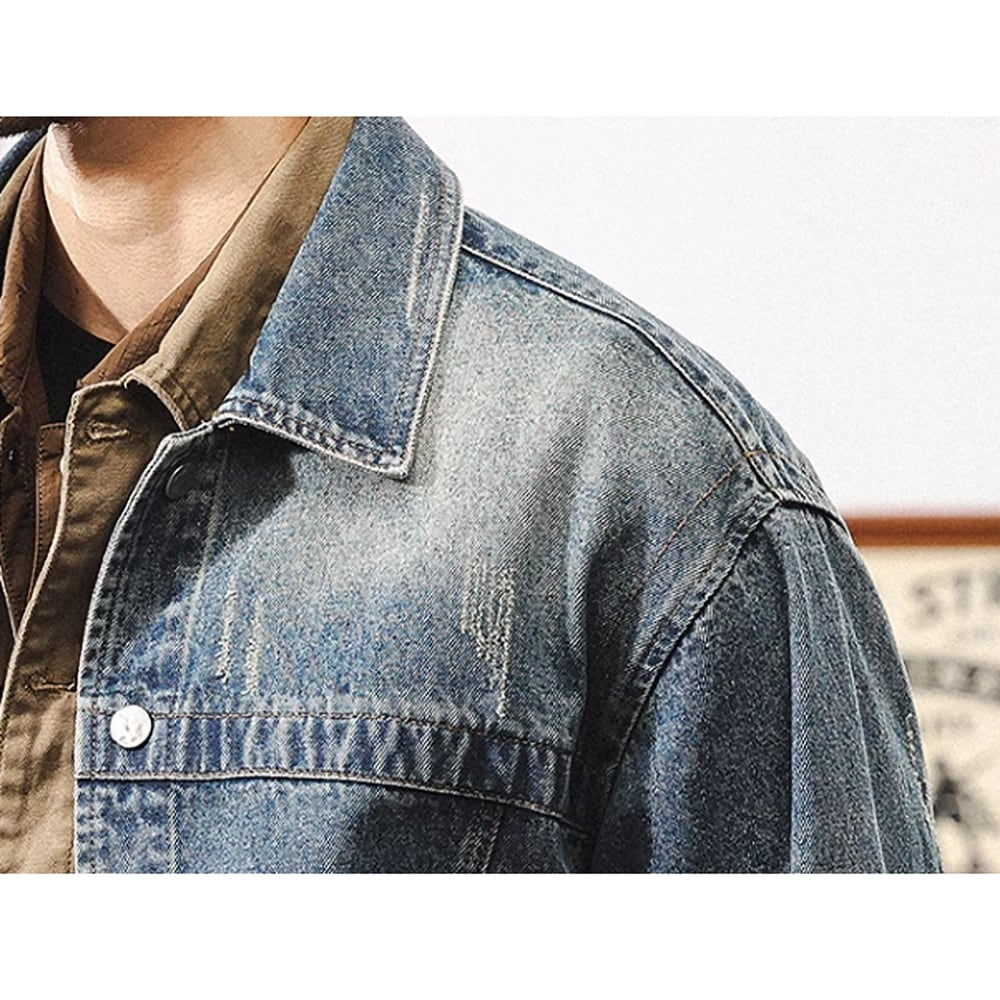 Washed denim jacket HL2407