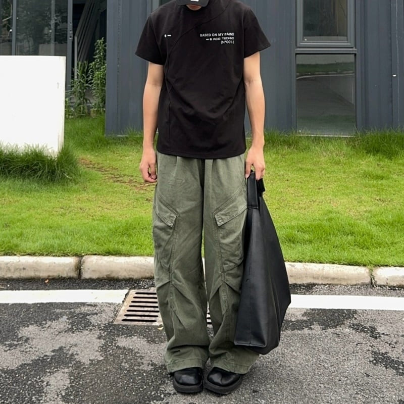 Side pocket cargo pants HL2196