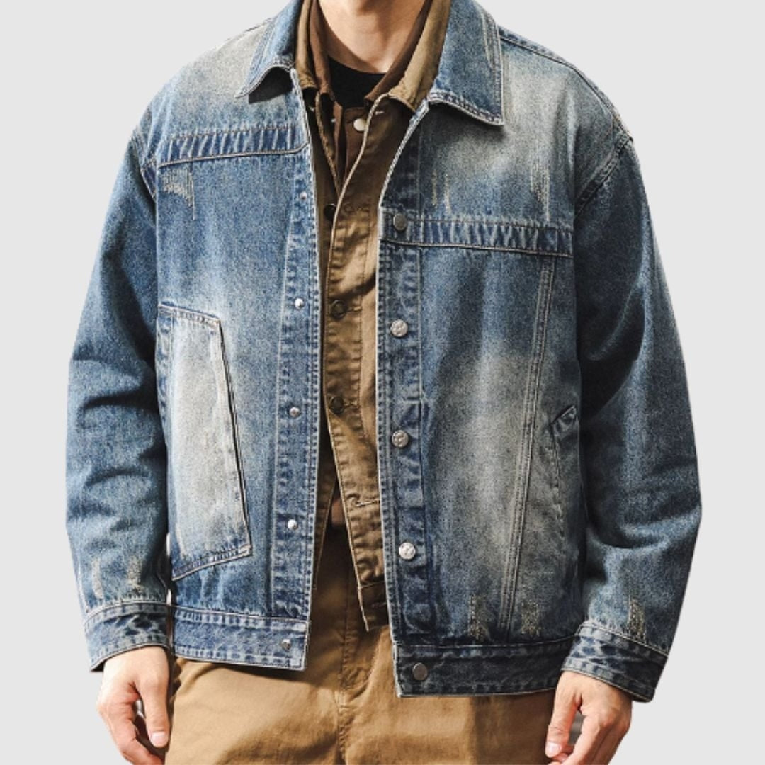 Washed denim jacket HL2407