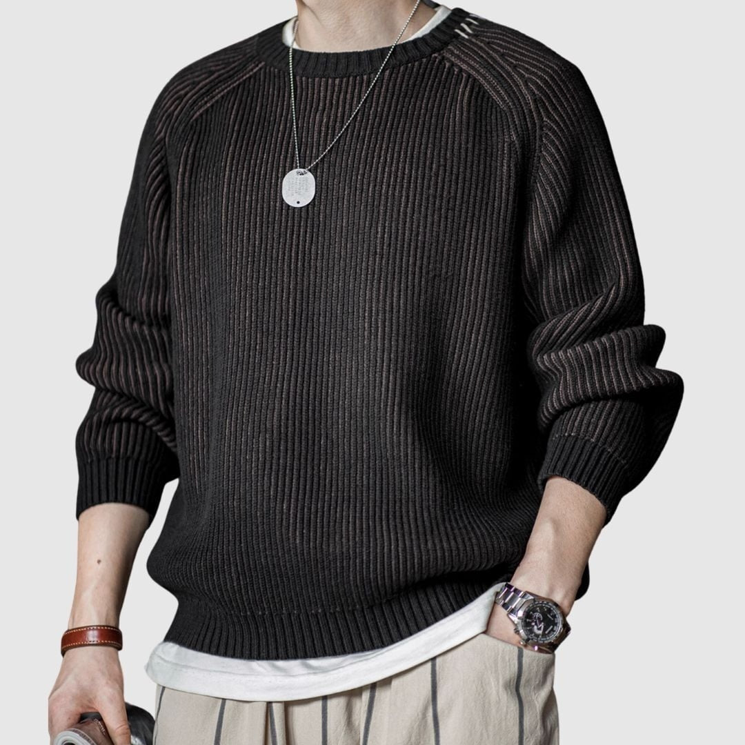 Striped knit tops HL2405