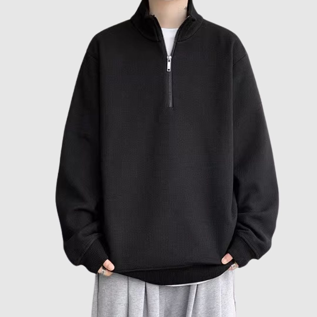 Stand collar half zip tops HL2319