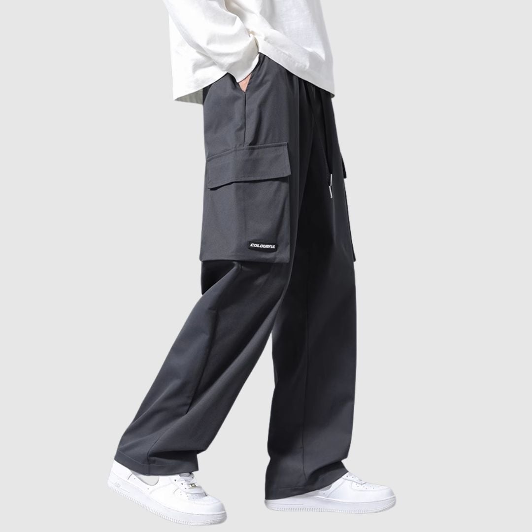 Multi-pocket wide pants HL2297