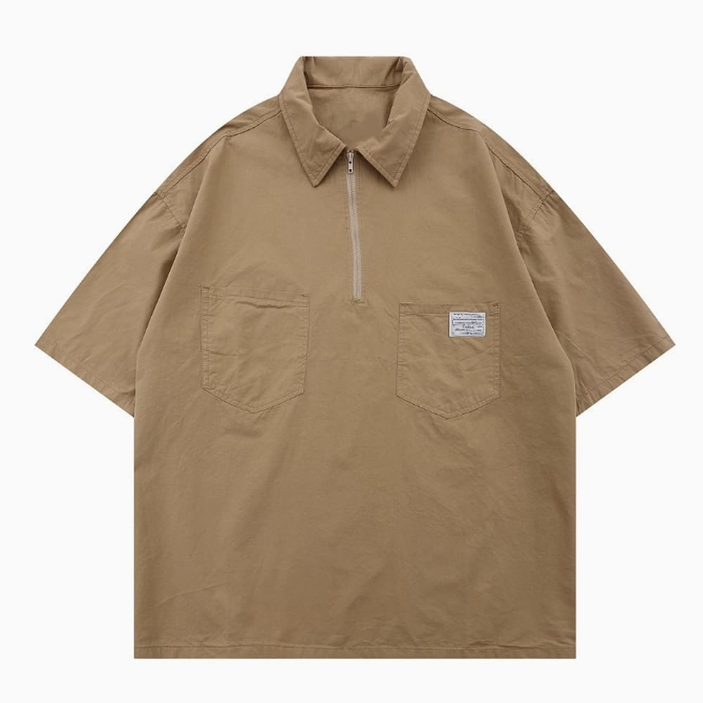 Oversized half zip tops HL2433