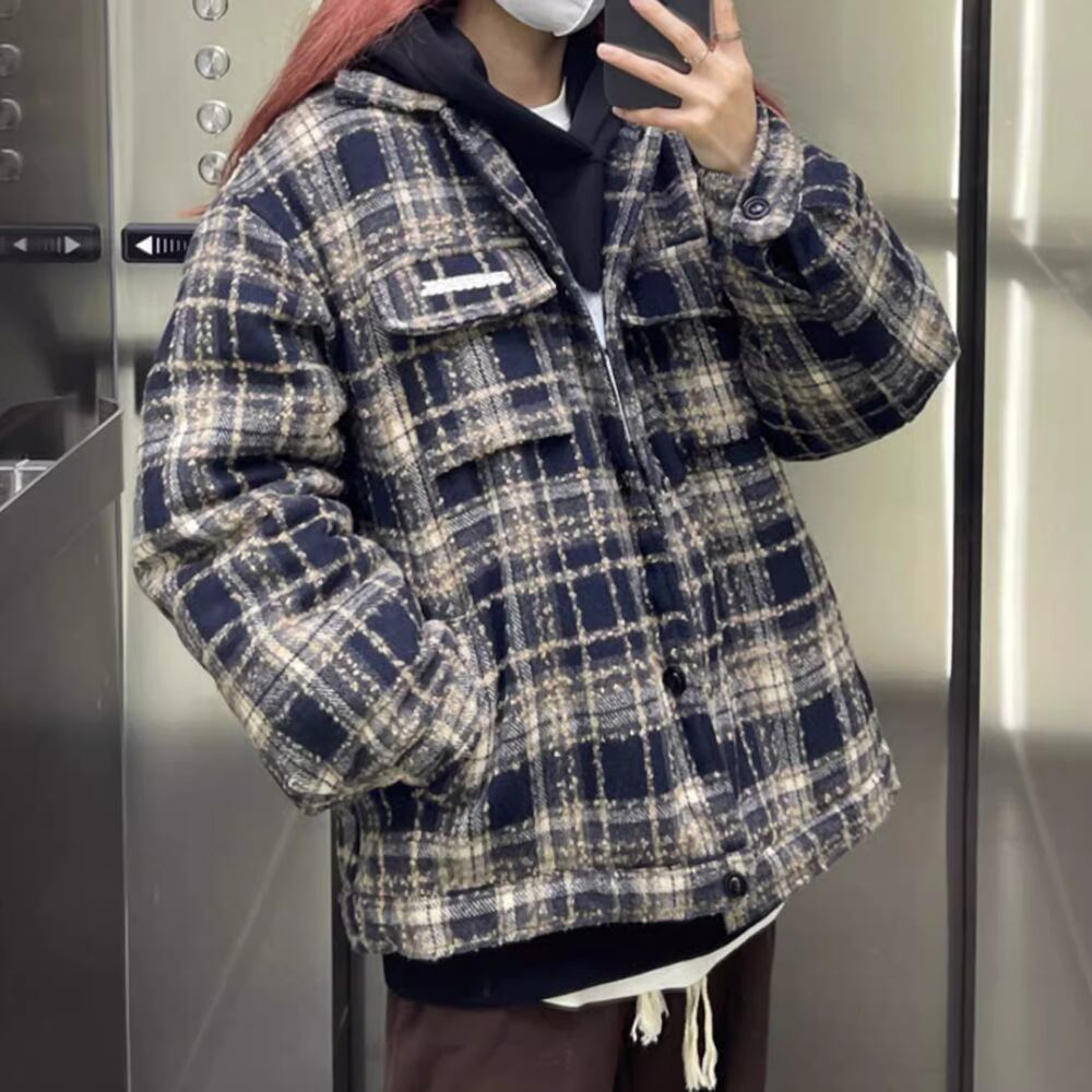 Retro check jacket HL2303
