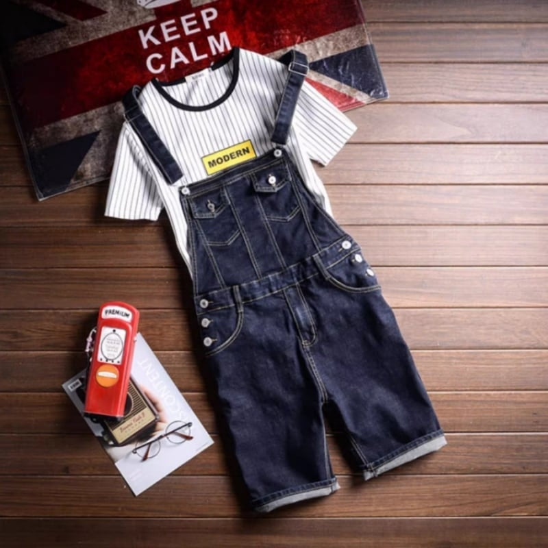 Denim Half Overalls HL2045