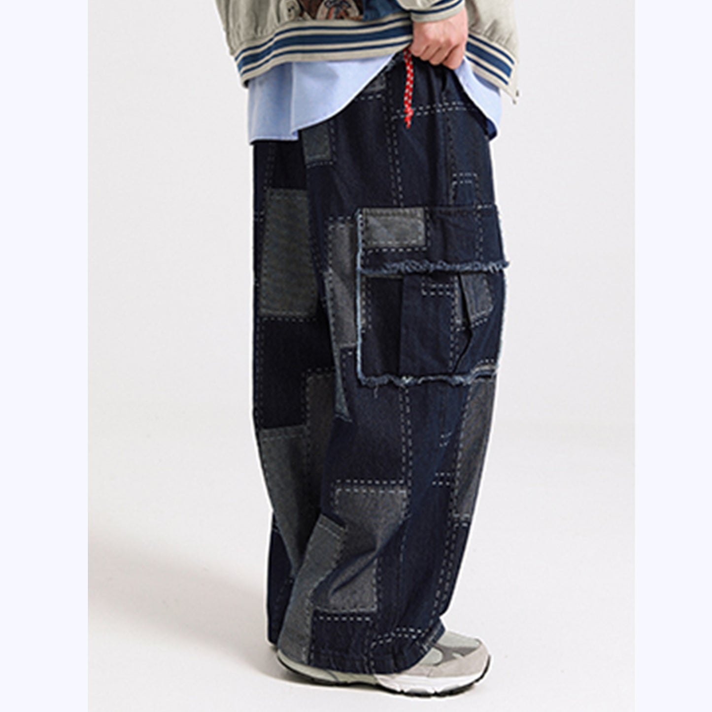 デニムパッチワークパンツ HL1190